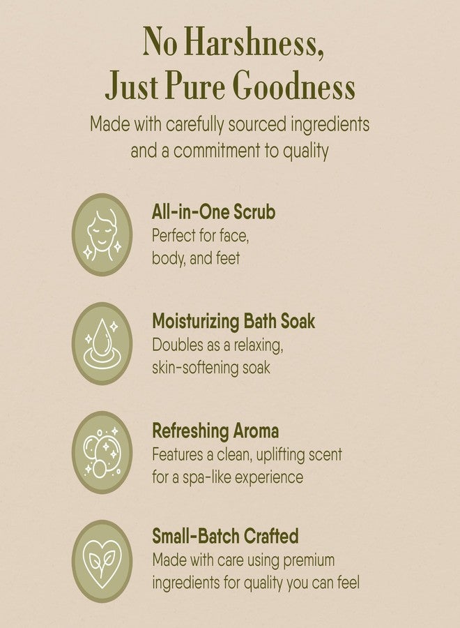 360Feel Very Vanilla Bath Salt for Detoxifying & Nourishing Skin - All-natural & Vegan Body Exfoliator - Bath Soak for Sensitive Skin - Perfect for Facial, Body & Foot Scrubbing - Image 5